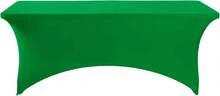 6 Pack Spandex Table Cover For 6FT Table Universal Fitted Stretch Tablecloth For Party, Banquet, Wedding And Events-Emerald - Multicolor - View 2