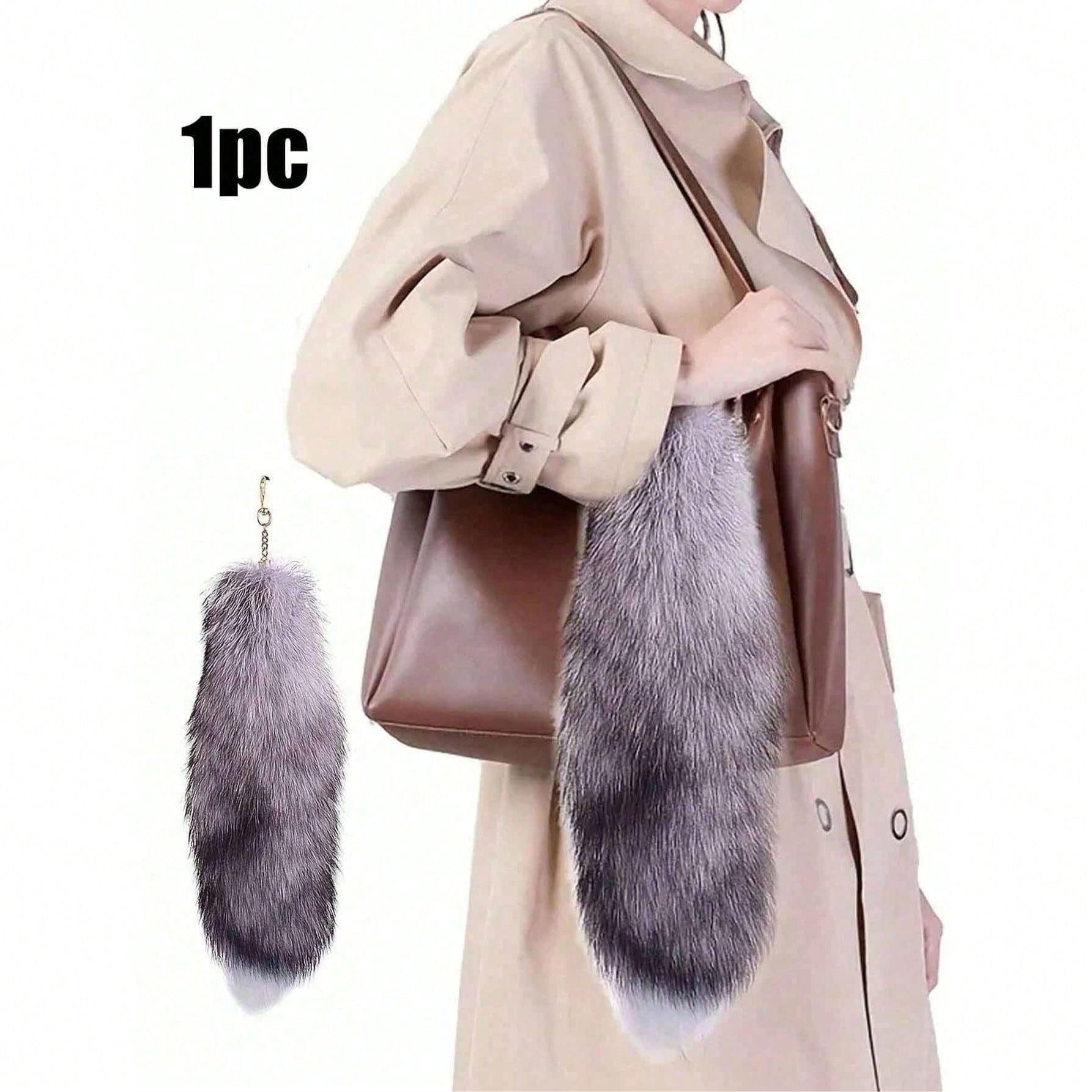1Pc Key Ring ,Tails Chain Keychain Keyring Gift,Cute Simulation Fox Tail Keychain Pendant Key Chain Bags Charm Keys Holder,Thanksgiving, Valentine's Day Holiday Gifts(Random Color)