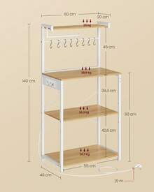 VASAGLE Baker's Racks - ปลั๊กประเภท EU F (220-240V) - ดู 6