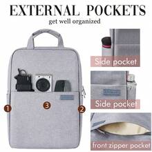 17 Inch 13/14inch Computer Backpack For Both Men And Women, 16.1-Inch Computer Backpack, Nylon Fabric Minimalist Business Bag, Student Backpack - Multicolor - View 5