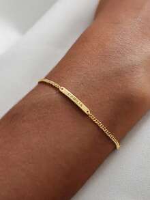 Personalized Engraved Bracelets, Women's Stainless Steel Jewelry, Date Engraved Bracelets, Custom Bracelets, Women's Bracelets, Gifts For Boyfriends/Girlfriends, Name/Text Customization, Christmas Gifts, Customized Gifts, Personalized Gifts, Valentine's Day Gifts, Anniversary Gifts, Birthday Gifts, Mother's Day Gifts., New Year Glamour