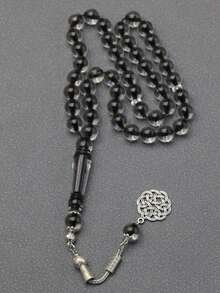 1 件/3 件经典黑蓝色 10 毫米 45 颗珠子手链，时尚念珠手链 - 彩色 - 查看 2