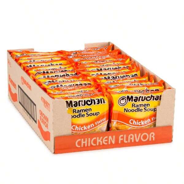 Maruchan Ramen Soy Sauce, Instant Ramen Noodles, Ready To Eat Meals, 3 Oz, 24 Count