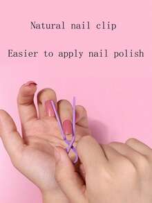 5件/10件/15件/20件颜色随机定型夹工具美甲溢肉包夹定位光疗胶美甲防溢辅助工具