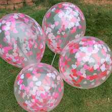 500pcs Romantic Pink Heart Shaped Flower Petals, Suitable For Valentine's Day, Wedding, Anniversary, Birthday, Graduation Ceremony And Bridal Party - Multicolor - View 8