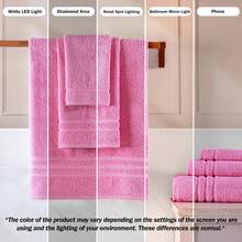 Pink Bath Towels 4 Pack Soft And Absorbent, Premium Quality Perfect For Daily Use 100% Cotton Towel 600 GSM - 粉色 - 查看 5