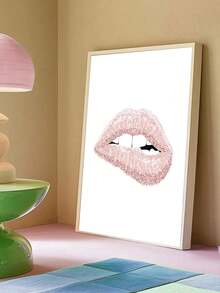 1 件浅粉色墙壁艺术、少女时尚海报、送给她的礼物、更衣室装饰、梳妆台艺术、帆布印刷海报、适用于客厅、卧室、餐厅、厨房、工作室等，无框