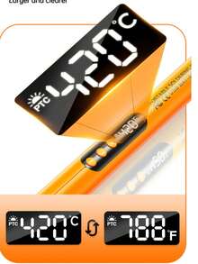 USB迷你小型电烙铁套装，便携式家用Type-C接口，800mAh电池，温度可调 - Digital orange set - 查看 2