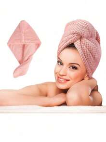 2 Packs Microfiber Hair Towel Wrap For Women, Super Absorbent Quick Dry Hair Turban For All Hair Style Anti Frizz, Large Hair Drying Towel With Button,Back To School,Travel Holiday Essentials,Hair Accessories For Women - Multicolor - View 8