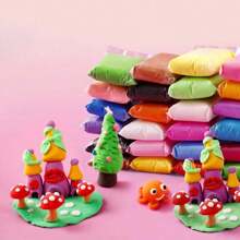 12pcs/24pcs/36pcs Super Light Air Dry Clay Modeling Clay Toys Kit, DIY Clay Crafts, Christmas Gift For Friends, Valentine's Day Gift For Friends And Classmates, Also Suitable For Gifts To Siblings