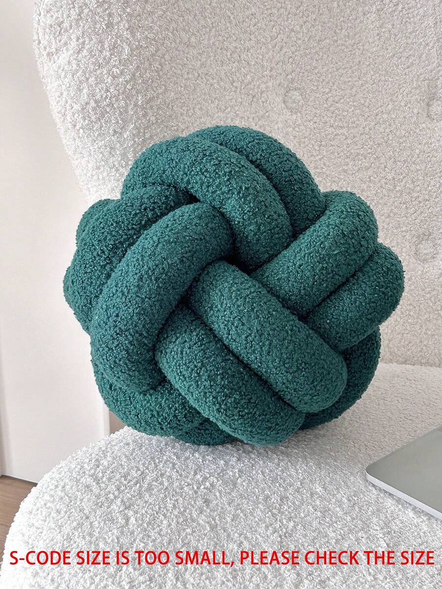 1 chiếc gối trang trí hình bát giác bằng vải nhung trơn màu đa năng, dùng cho ghế sofa, bàn cà phê, phòng ngủ, làm bằng chất liệu len cừu giả - Màu xanh lá cây đậm - Xem 1