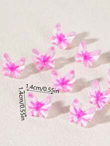 10 件优雅可爱的粉色蝴蝶发夹，夏季海滩辫子发饰，多功能女士发夹，编织发夹，适合婚礼、海滩、户外、摄影、日常佩戴，扁平爪夹、发夹、发夹