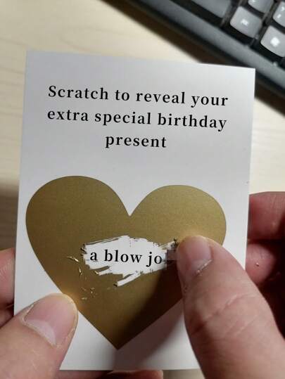老公/男友最爱的刮刮卡 - 爆笑生日惊喜互动刮刮卡，给他带来持续不断的惊喜，神秘生日礼物，送给男友的礼物，贺卡，礼品卡