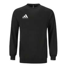 Adidas 阿迪达斯男士圆领套头衫 - 黑色 - 查看 1