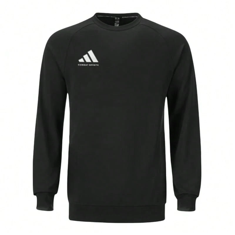 Adidas 阿迪达斯男士圆领套头衫 - 黑色 - 查看 1