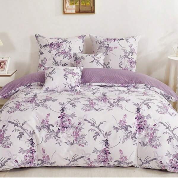 3pcs/Set 100% Cotton Duvet Cover With Pillow Shams, Suitable For All Seasons