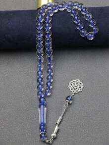 1 件/3 件经典黑蓝色 10 毫米 45 颗珠子手链，时尚念珠手链 - 彩色 - 查看 6