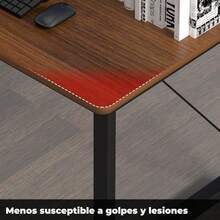 FBXGT Escritorio Minimalista, Escritorio para Computadora, Escritorios Modernos, Escritorio de Madera, Escritorio Oficina Fácil de Montar, Adecuado para Estudiar, Trabajar, Jugar Juegos (100*60*75 CM) - 100*60*75 cm - Ver 7