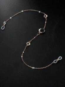 1 件/1 对时尚女士流苏乳头吊坠，优雅女士仿珍珠流苏双乳头链配花朵吊坠，性感女士乳头链 - 彩色 - 查看 15