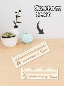 Custom Kid's Ruler, Personalized With Name, Wood Ruler,Unique Teachers Gift School Gifts Business Rulers,School Supplies,Back To School