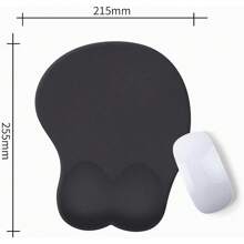 Tappetino per mouse con poggiapolsi in silicone 3D con motivo anime e cartoon, per aumentare il seno in 3D.