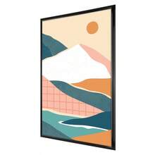 22x34 Rounded Black Poster Picture Frame - Black - View 2