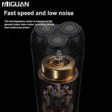 Electric Shaver, Rechargeable Mini Portable Shaver, Intelligent Floating Shaver, The Choice Of Gift For Men, Father's Day Gift Battery Capacity 500mAh - Black - View 6