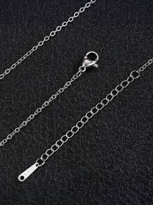 10pcs Stainless Steel O-Ring Chain Set, Suitable For DIY Jewelry Making, Necklace Extension, Self-Matching Accessory Set