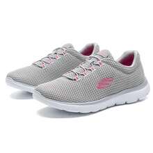 Skechers Zapatos de caña baja para mujer, ligeros, cómodos, informales y para caminar 12985-GYHP - Gris - Ver 3