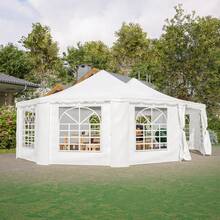 20x20 FT Party Tent With 2 Storage Bags & Removable Sidewalls, Outdoor Canopy Gazebo For Carport Camping Garden Wedding BBQ Commercial - 29 x 21 FT - View 11