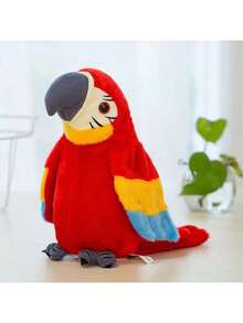 1 pieza (Loro que habla y canta) (Versión básica sólo habla) Muñeco de peluche: Mascota de peluche interactiva de 9" que agita las alas y repite tus palabras - ¡El mejor regalo de Navidad para niños!, Regalo de Navidad