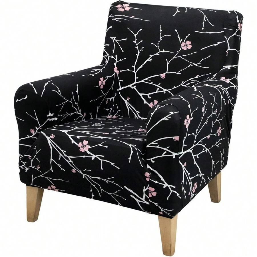 Local Delivery - Banquet Armchair Slipcover Printed Chair Covers With Arms Stretch Club Chair Slipcover Soft Armchair Sofa Covers Anti-Slip Furniture Protector For Dogs Pets Home Living Room Decor, 14 - 40 - 查看 1