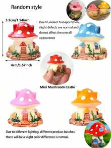 4 chiếc/1 chiếc Đồ trang trí hình nấm mini, Nhà cổ tích tí hon, Đồ trang trí vườn cổ tích hình nấm, Đồ trang trí nhà nhỏ, Đồ trang trí hình nấm mini, Phụ kiện hộp thủy tinh, Nhựa màu vàng, Vườn cổ tích, Chậu cây, Trang trí nhà cửa, Đồ trang trí bánh sinh nhật, Tượng bé gái có cánh tiên, Trang trí xe hơi - Nhiều màu - Xem 2