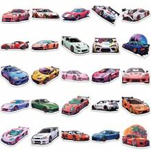 SCXXBSW 50 de jucării creative autocolante impermeabile pentru mașini de curse, potrivite pentru accesorii precum laptopuri, telefoane mobile, chitare, desktopuri, căni, motociclete de călătorie, mașini etc. Cadouri perfecte!