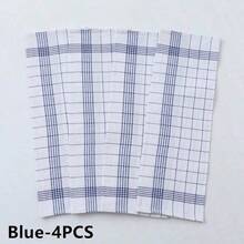 4/6/8/12 Pcs Rags, 2 Colors Kitchen Tea Towels, Creative Napkin Classic Plaid Rectangular Cotton And Linen Fabric Home Kitchen Fabric Napkin Placemat Tea Towel Home Supplies Grid KitchenTowels,Fabric Stripes And Checkered Kitchen Towels, - Multicolor - View 19