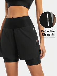 Qualicos Women's Mountain Bike Shorts 4D Padded Cycling Riding Biking Bicycle Biker Cycle Sport Shorts For Women Zipper Pockets - Black - View 2