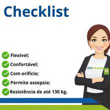 Almofada Redonda de Água com Orifício Anti Escaras / Hemorroidas Bioflorence Cod 102-0005 - Roxo - Visão 4