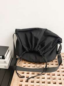 1 szt. Nowa minimalistyczna torba ze ściągaczem - męska torba na ramię w jednolitym kolorze - torebka w stylu retro - torba typu cross-body dla studenta college'u dla mężczyzn