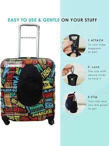 1/2/5件旅行包帽夹挂在手提包、背包、旅行箱包背包中，户外旅行沙滩帽配套配件，新面料无弹力帽夹，户外旅行草帽夹，便携式帽子伴侣包夹，旅行必备，节日送礼，送礼必选 - 彩色 - 查看 3