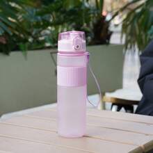 1pc 500ml/17oz Colorful Water Bottle - Leak-Proof, Portable, With Hand Strap And Lockable Lid. Suitable For School, Travel, Outdoor Activities, Running, Christmas, Easter, Thanksgiving, Graduation, Juneteenth, Daily Use