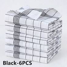 4/6/8/12 Pcs Rags, 2 Colors Kitchen Tea Towels, Creative Napkin Classic Plaid Rectangular Cotton And Linen Fabric Home Kitchen Fabric Napkin Placemat Tea Towel Home Supplies Grid KitchenTowels,Fabric Stripes And Checkered Kitchen Towels, - Multicolor - View 18