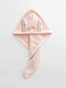 2个装超细纤维发帽，专为女孩设计 - 柔软、超强吸水、速干，带2个纽扣 - 防毛躁，适合浓密卷曲长发，猫咪图案 - 彩色 - 查看 27