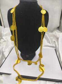 1 Stück vielseitiger mehrlagiger Halsketten-Taillenchain, einzigartiges langes luxuriöses Braut-Hochzeitsschmuckgeschenk, kann auf vielfältige Weise getragen werden