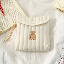 1 Pc Korean Style Mini Little Bear Sanitary Napkin Bag Soft Women Small Makeup Bag Travel Lipstick Toiletries Bag, Makeup Bag Makeup Pouch Skincare Bag Toiletry Bag Packing Cubes, Travel Essentials Cruise Essentials Dorm Essentials, Wedding Bridesmaid Gifts, Mom Gifts, Birthday Gifts, Gifts For Friends And Teachers, Home Decor, Bathroom Living Room Bedroom Decor, Lip Oil Organizer, Nail Polish Organizer Storage Makeup Organizer Makeup Case Makeup Travel Toiletry Organizer Gifts Storage Zipper Accessories Nail