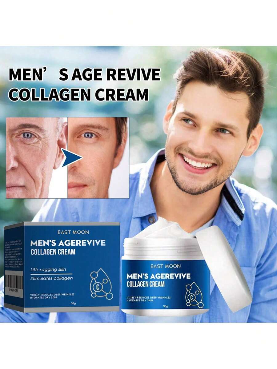 Men's Collagen Wrinkle Lift Cream Anti-Aging Light Lines Firming Hydrating Cream - 1pc - View 1