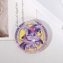 MY LITTLE PONY Insignia con purpurina Mi pequeño Pony rosada, diseño de dibujos animados adorable para mochila y uniforme: regalo perfecto para la vuelta al cole, fiesta de graduación o celebración de cumpleaños