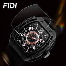 1pc FIDI Brand Men's Mechanical Watch, Luxury Dial, Automatic Movement, Water Resistant Calendar, Silicone Strap, Stainless Steel Case - one-size - View 11