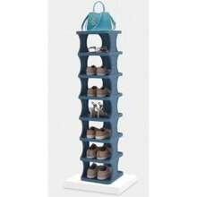 8-Tier Stackable Plastic Shoe Rack, Space-Saving Shoe Organizer For Living Room, Polypropylene Shoe Storage Shelf, No-Tool Assembly, Floor Standing, Home Dorm Shoe Tower - Use Without Electricity, Material