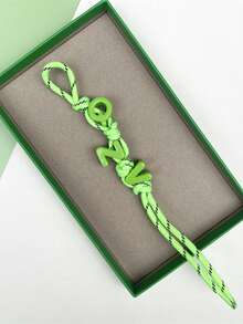 1 件 - 彩色字母串珠挂绳包吊坠多巴胺串珠字母编织绳配件（字母随机匹配） - 彩色 - 查看 4