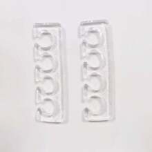 2 Peças Separador de Unhas de Dedo e Dedo do Pé de Silicone Macio, Divisor de Unha do Pé para Fixação de Esmalte, para Salão de Beleza, Suprimentos de Unhas, Ferramentas de Unhas, Ferramentas de Arte de Unhas, Volta às Aulas, Unhas, Ferramentas de Unhas para Unhas Postiças